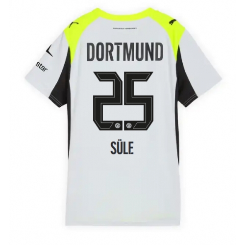 Billige Fotballdrakt Borussia Dortmund Niklas Sule #25 Replika Bortedrakt Dame 2025-26 Kortermet Billige Fotballdrakt Borussia Dortmund Niklas Sule #25 Replika Bortedrakt Dame 2025-26 Kortermet